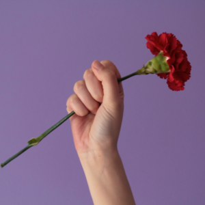 A woman in solidarity
